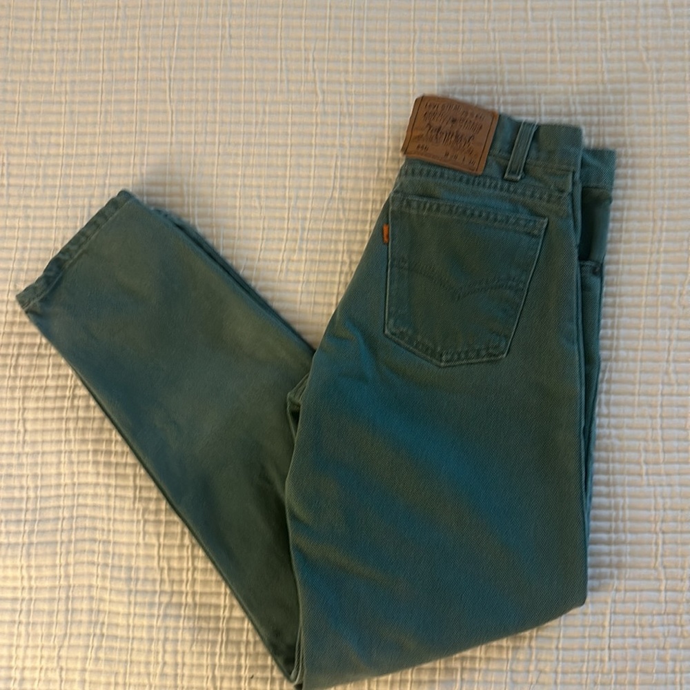 Green Vintage Levi 550s